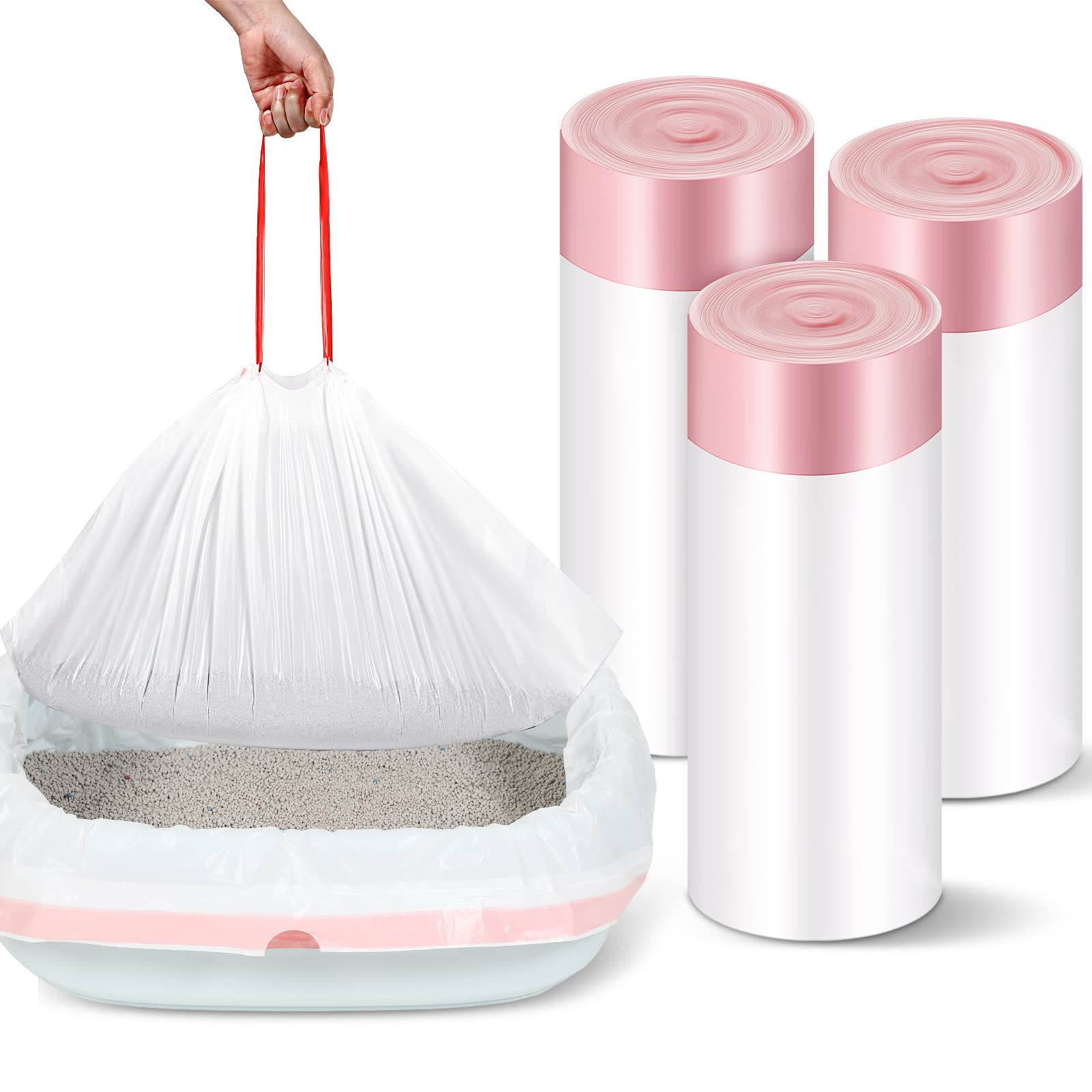 Harloon 30 Count 45 X 18 Inch Giant Jumbo Cat Litter Box Liners