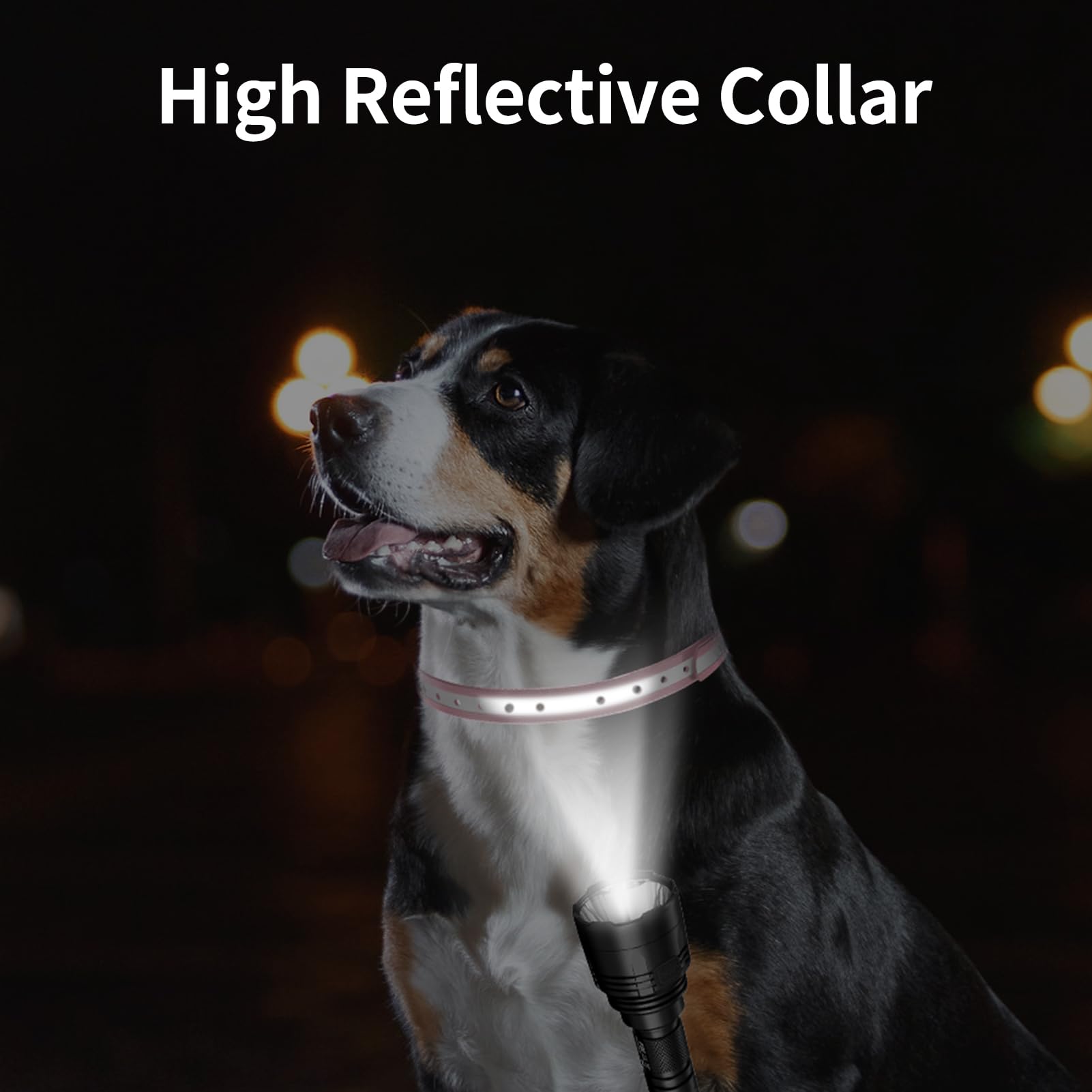Peture Shock Collar Replacement Strap, 3/4'' Waterproof Odorless Reflective Tpu Dog Collar, Replacement Collar For Shock Collar
