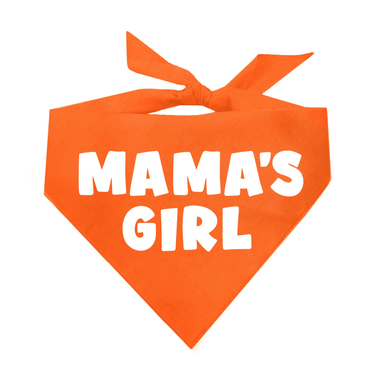 Mama'S Girl Dog Bandana | 100% Cotton For Mom | Valentine'S Day | Prop Photoshoot | Orange, X-Small (949)