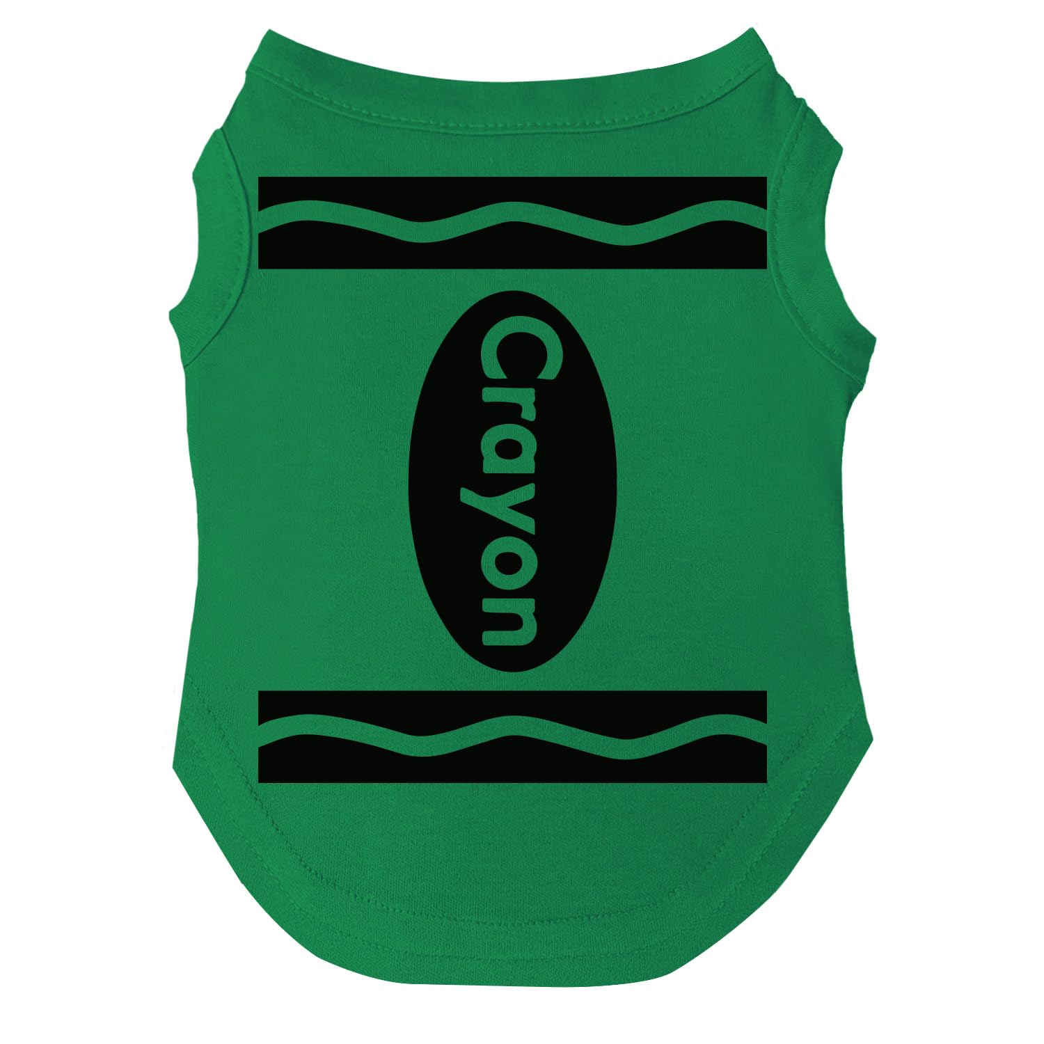 Crayon Costume Halloween Dog Tee Shirt Sizes For Puppies, Toys, And Large Breeds (Green, 4X-Large 410)