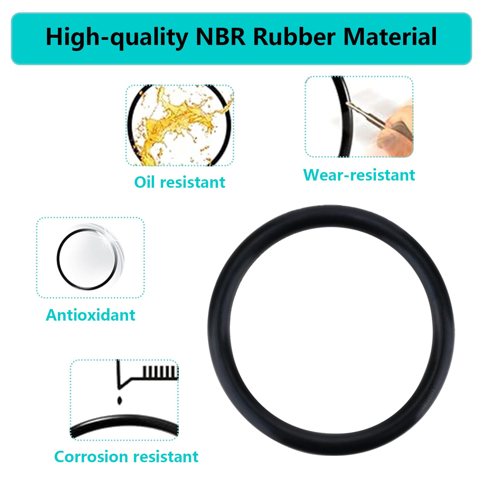 Stpctou A20212 A-20212 Top Cover Click-Fit O-Ring, Compatible With Fx4 Fx5 Fx6 Aquarium Fish Tank Seal Gasket Ring, Rubber Seali