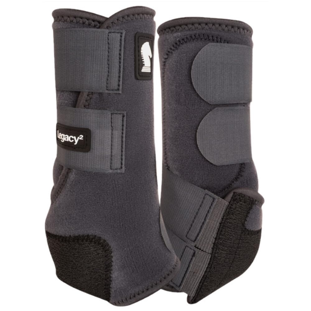 Classic Equine Legacy2 Support Boots, Front, Aqua, Large