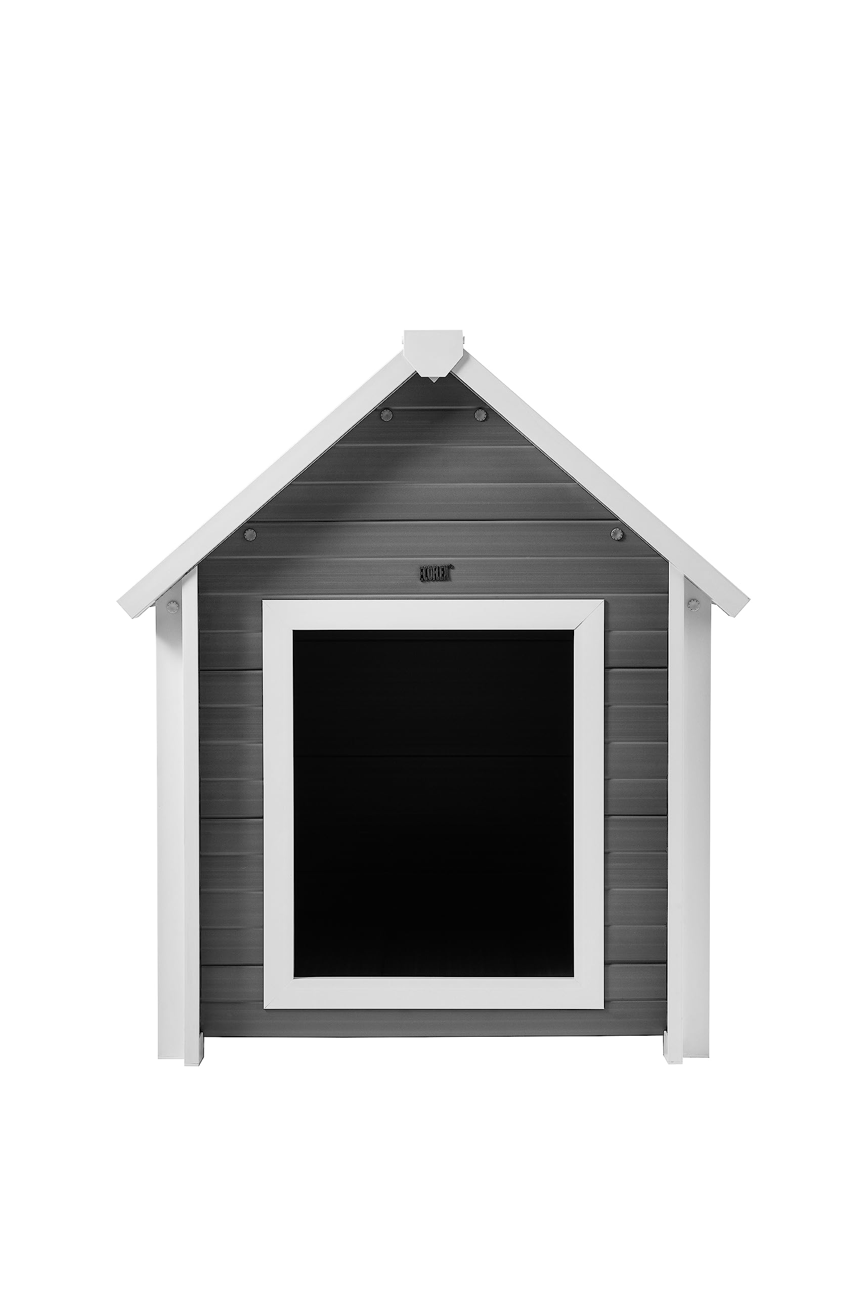 New Age Pet Ecoflex Outdoor Large Bunk Style Dog House For Up To 80Lbs Pets | 10 Year Manufacturer Warranty | Weatherproof Roof & Elevated Floor | Easy-To-Assemble & Clean