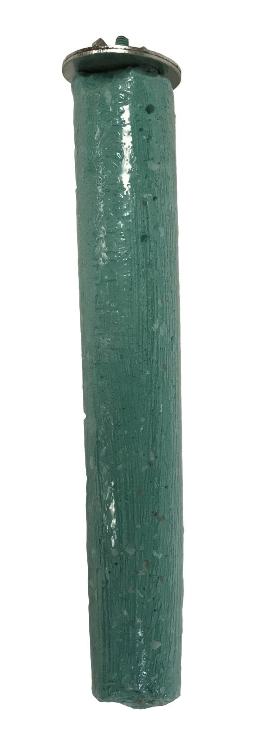 Penn-Plax Bird-Life Calcium Bird Perch – Naturally Trims Nails & Beak – Great For Cockatoos, Amazons, Small Parrots, And Other Medium To Large Birds – Green – 10” Long