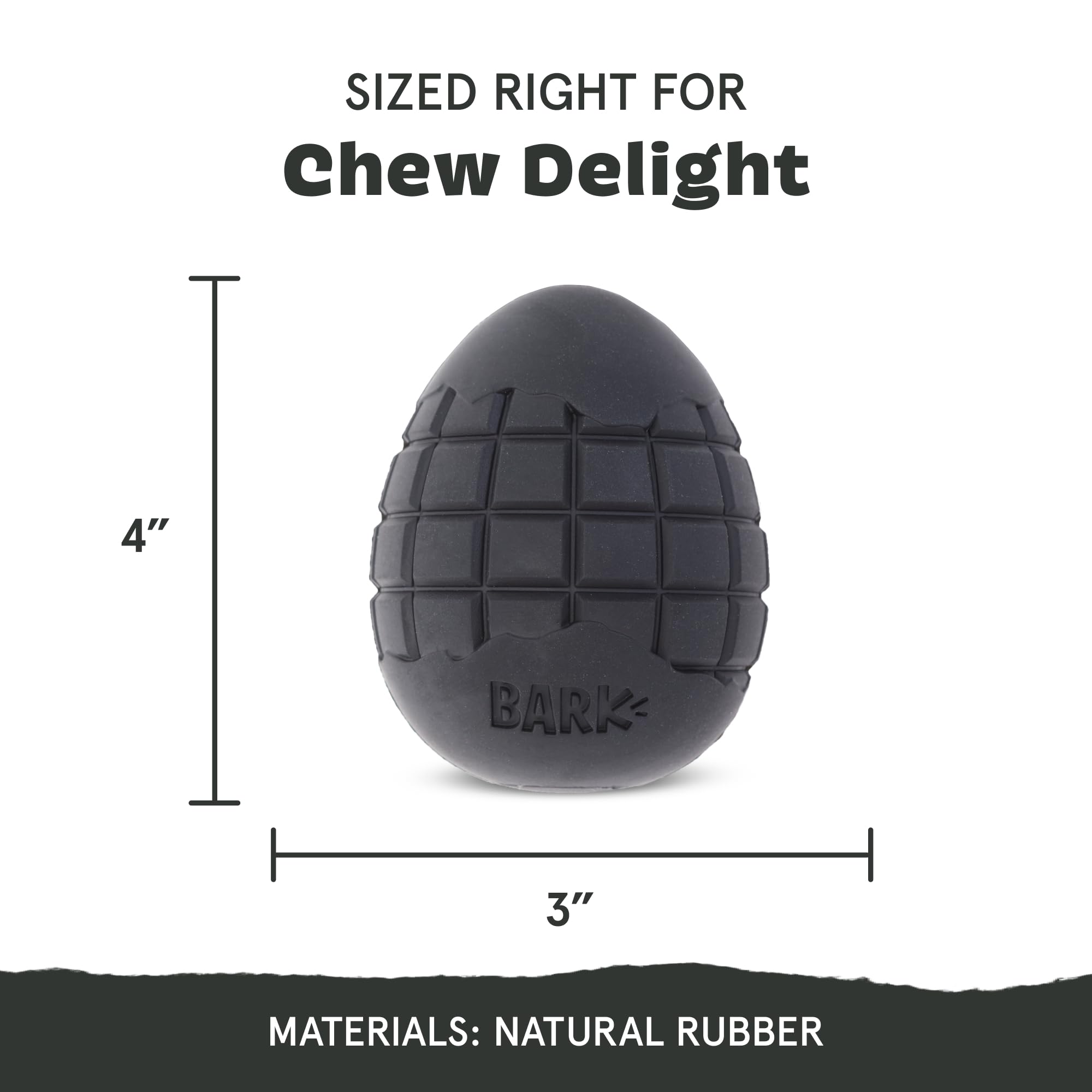 Barkbox Super Chewer Tough Dog Chew Toys For Aggressive Chewers, Treat Dispensing (Origin - Large)