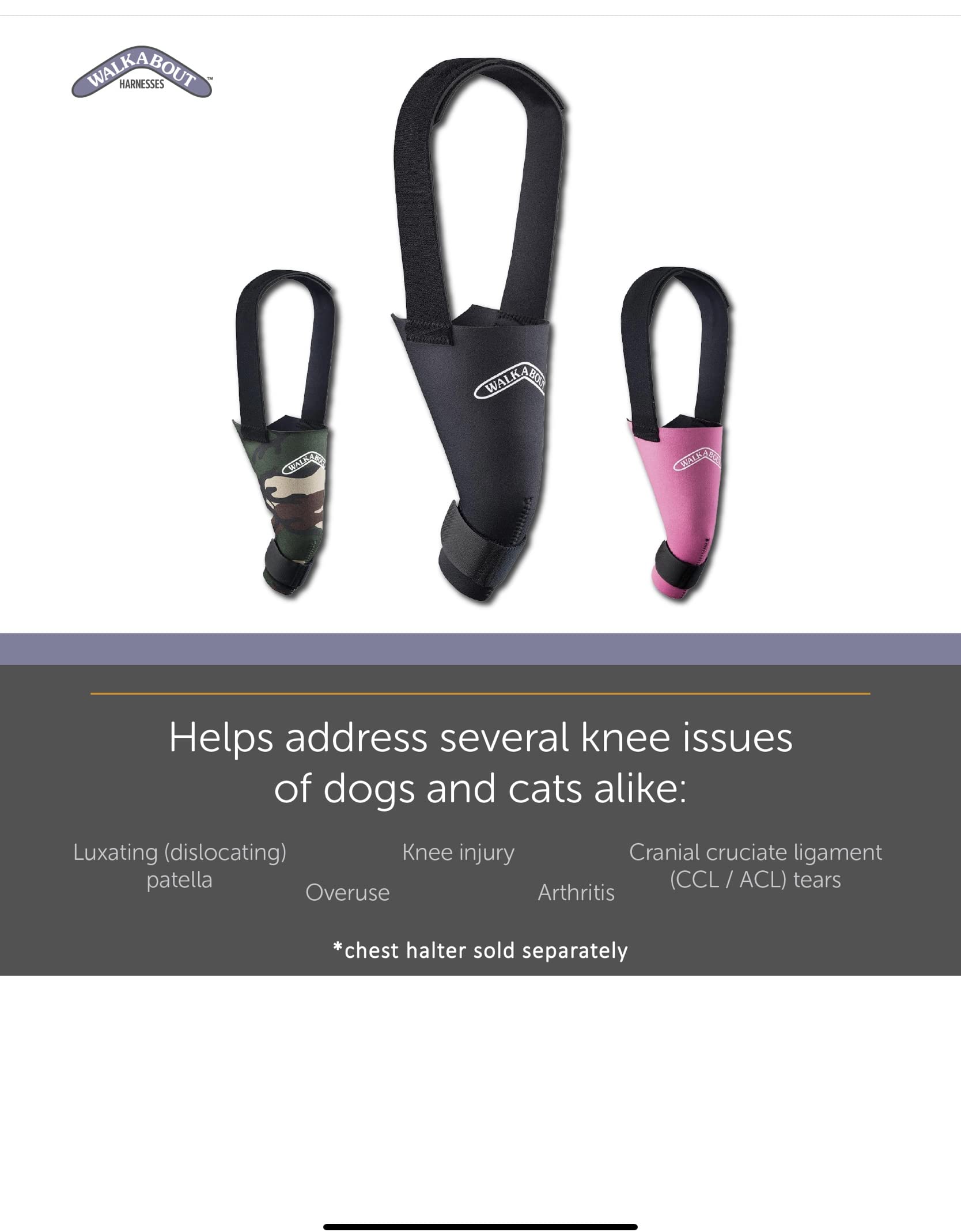 WALKABOUT Knee Brace (Small Left (7-9)