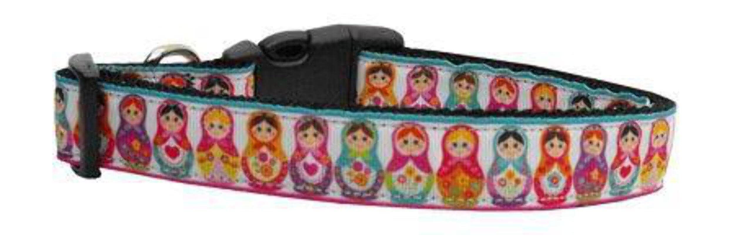 Mirage Pet Product Pretty Nesting Dolls Nylon Ribbon Dog Collars Large