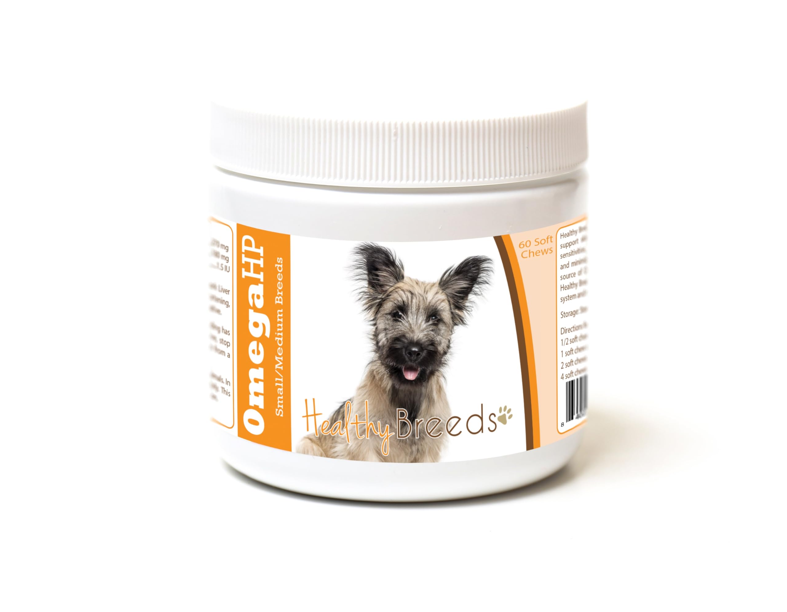Healthy Breeds Skye Terrier Omega HP Fatty Acid Skin and Coat Support Soft Chews 60 Count