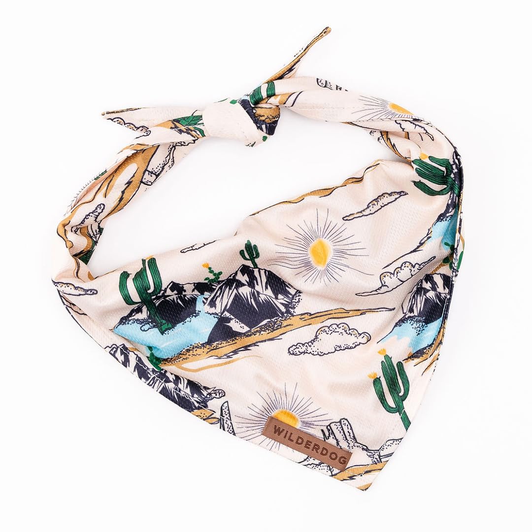 Wilderdog Dog Bandana with Lightweight Quick Drying Poly-Blend Mesh Material in Laredo