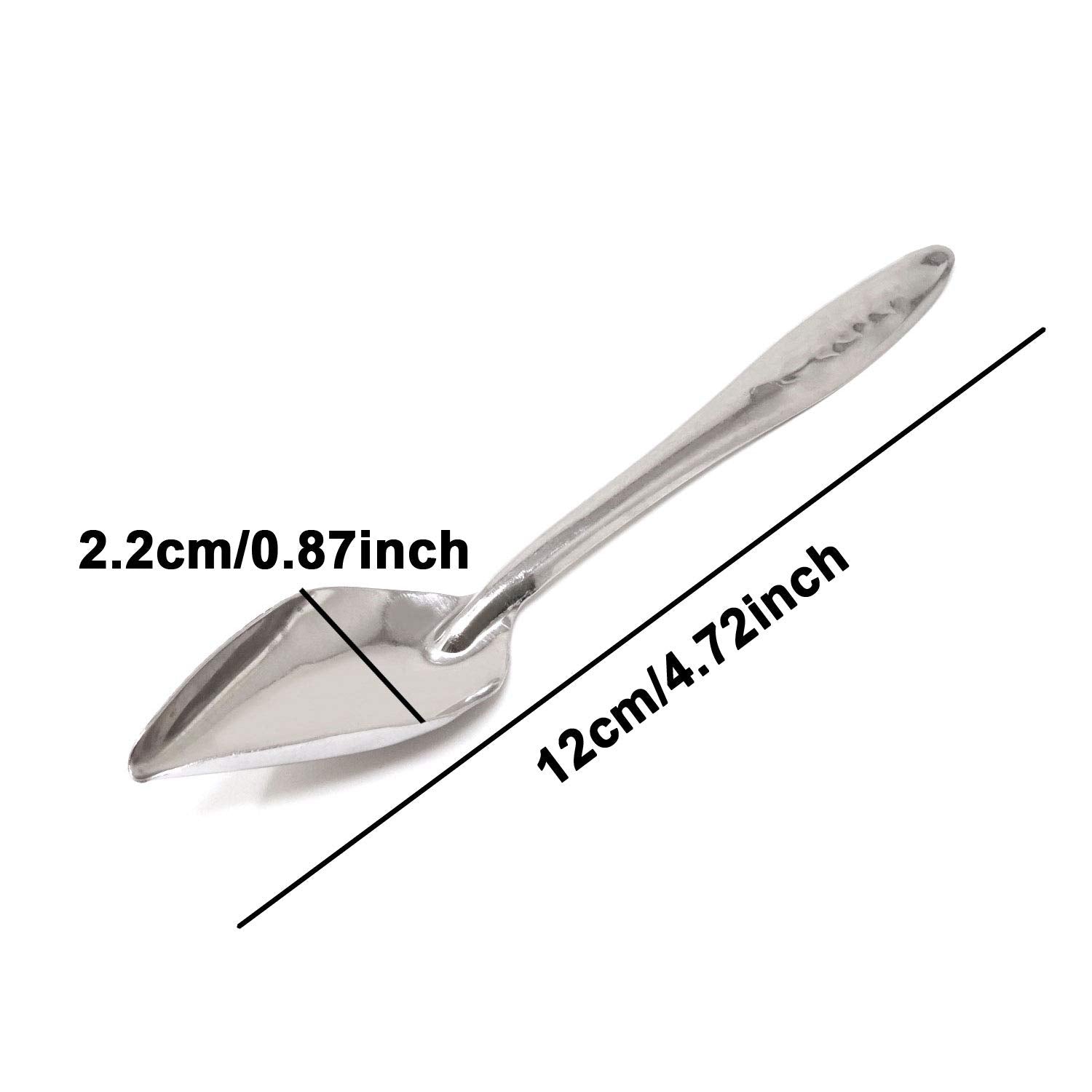 Honbay 4PCS Stainless Steel Bird Feeder Spoons Parrot Feeding Scoops Hand Feeding Spoons for Parrot