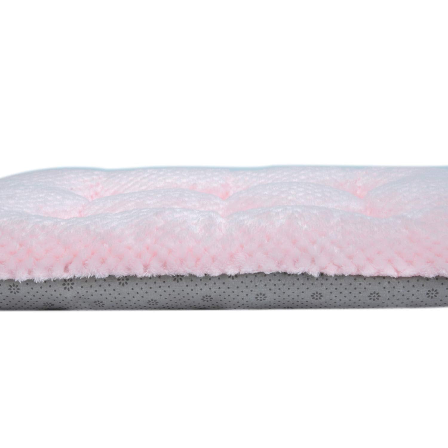 Wonder Miracle Fuzzy Deluxe Pet Beds, Super Plush Dog Or Cat Beds Ideal For Dog Crates, Machine Wash & Dryer Friendly (15' X 23', S-Baby Pink)