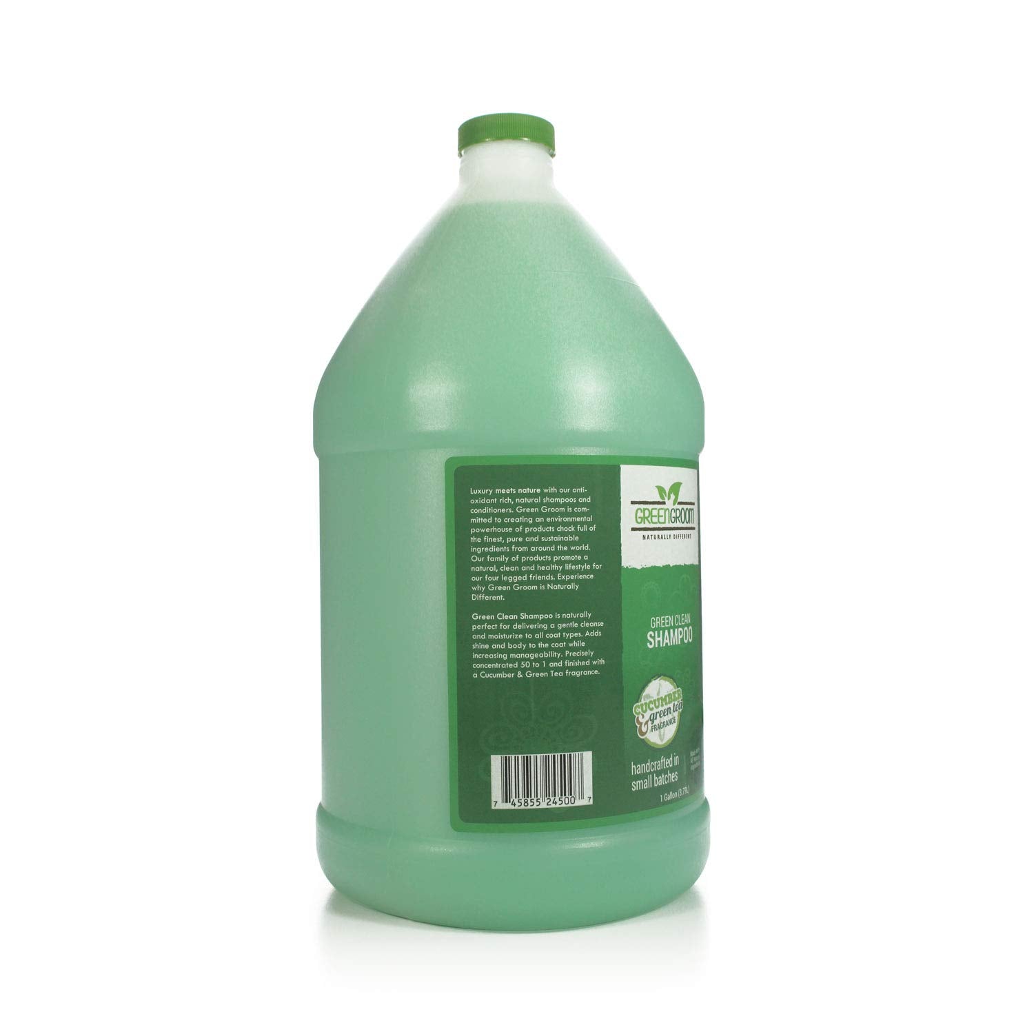 Green Groom Green Clean Dog Shampoo, 1 Gallon - Plant Based Ingredients, 50:1 Concentrated, Moisturizes Dry Itchy Sensitive Skin, Antioxidant Rich, Professional Grade