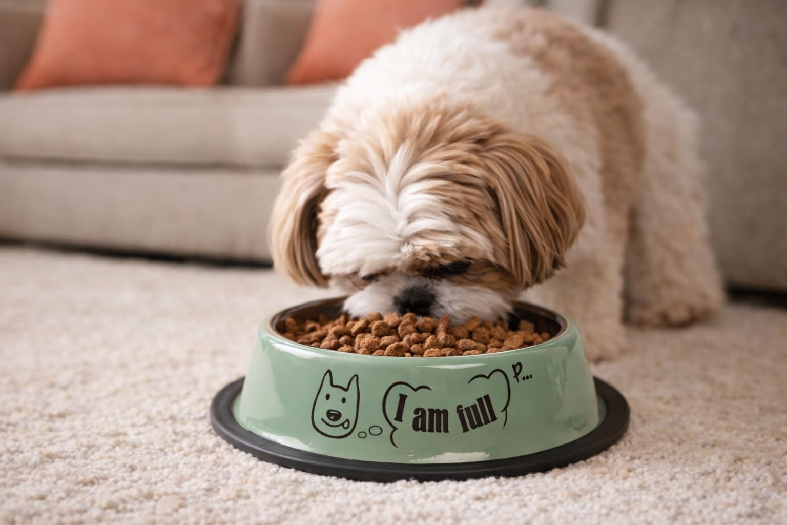 Neelja Stainless Steel Pet Feeding Paw & Bone Print Bowl  450Ml For Small Dogs & Puppies | Food/Water Feeding AntiSlip/Skid Ru