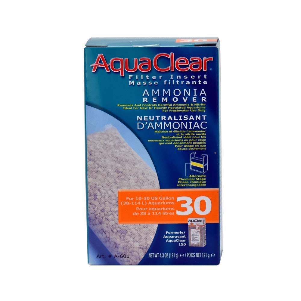 Aquaclear 30 Ammonia Remover Inserts, Aquarium Filter Replacement Media, A601, White, 4 Oz