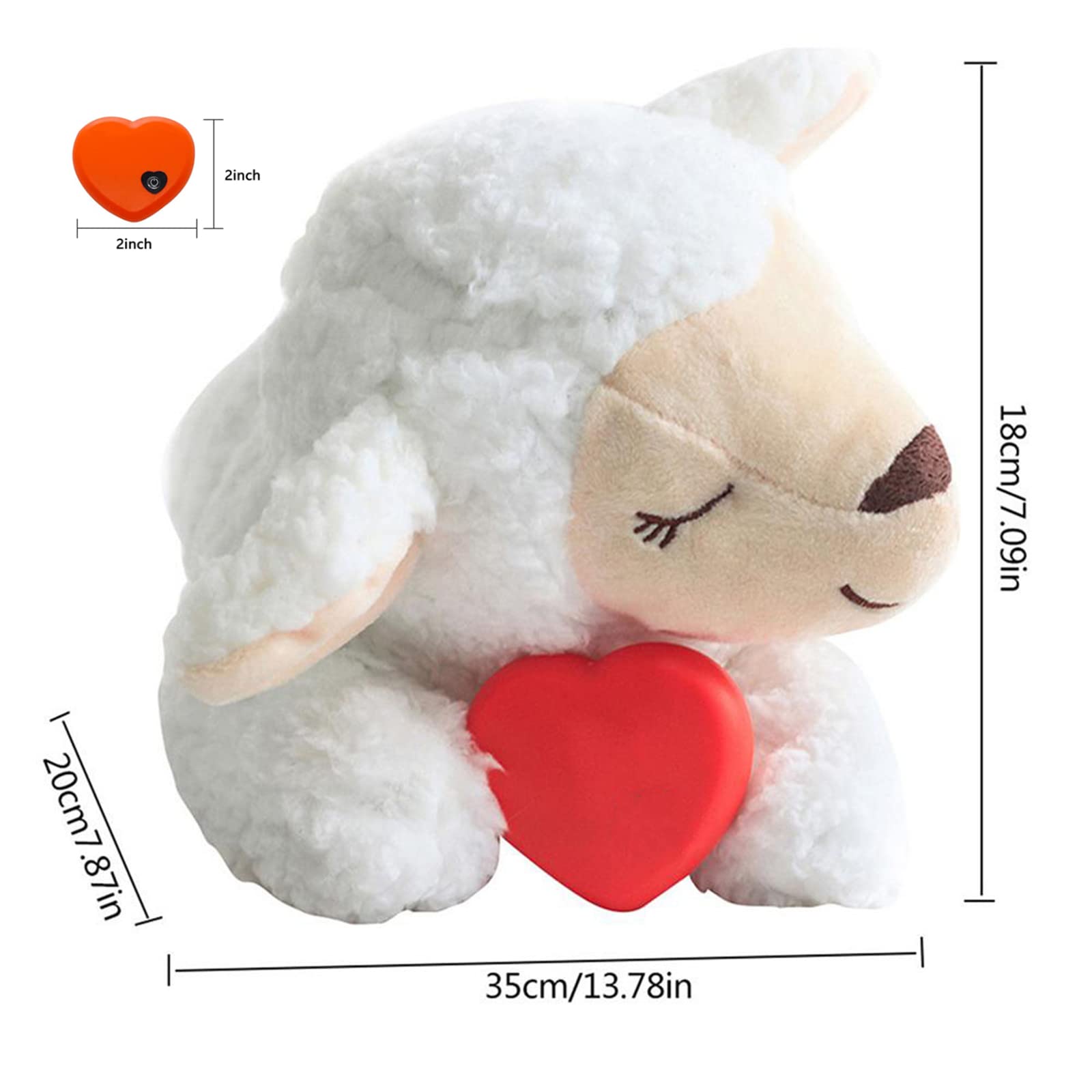 Heartbeat Puppy for Dogs,Heartbeat Dog Toy Anxiety Relief for Puppy Heartbeat Toy Sleep Aid,Stuffed Animal Toys with Heartbeat f