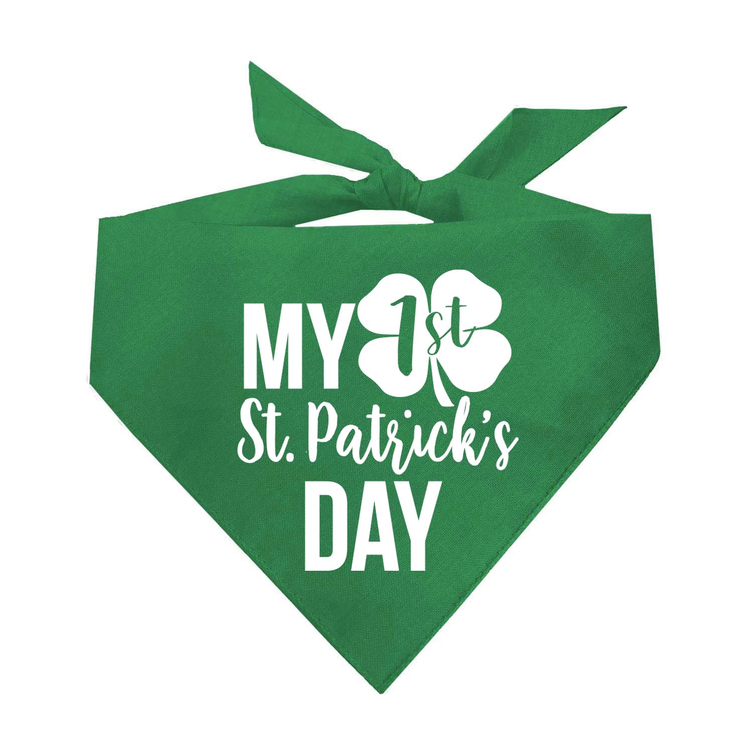 My First (1St) St. Patrick'S Day Dog Bandana (Green, Xs 226)
