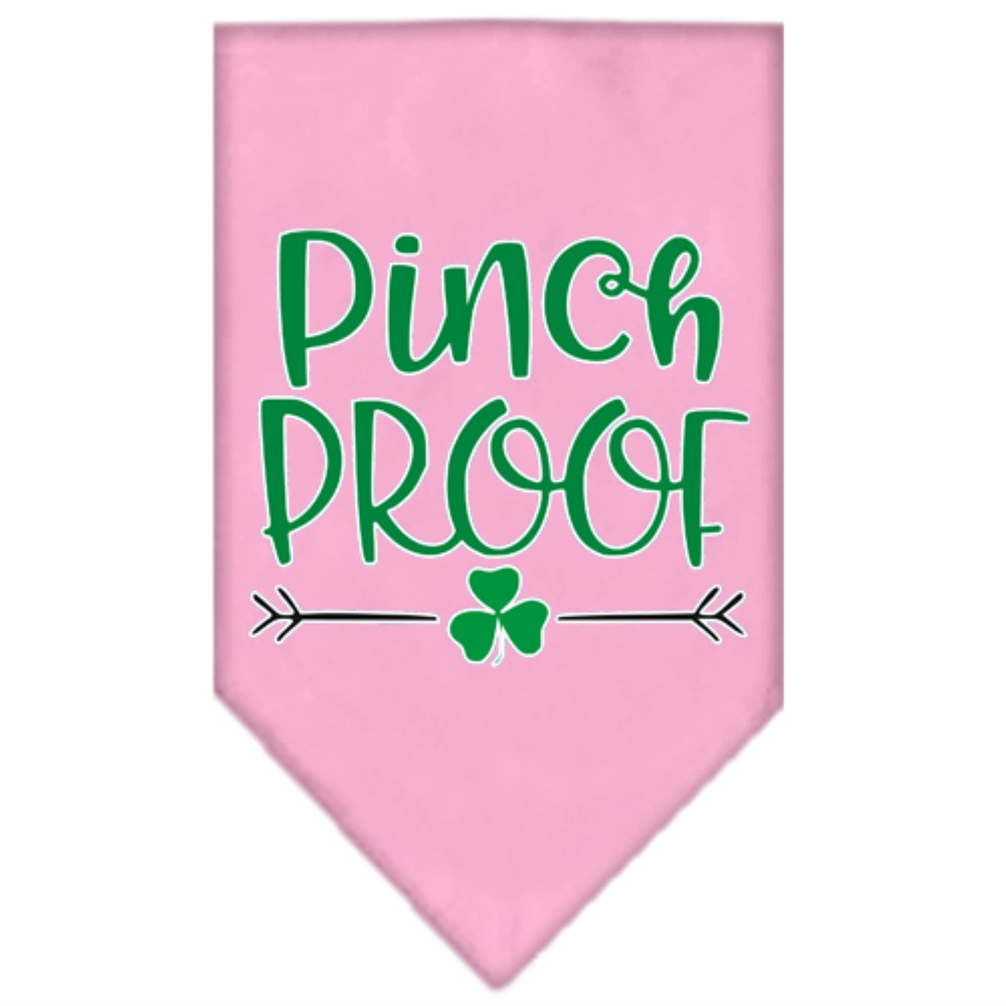 Mirage Pet Products Pinch Proof Screen Print Bandana Light Pink Large