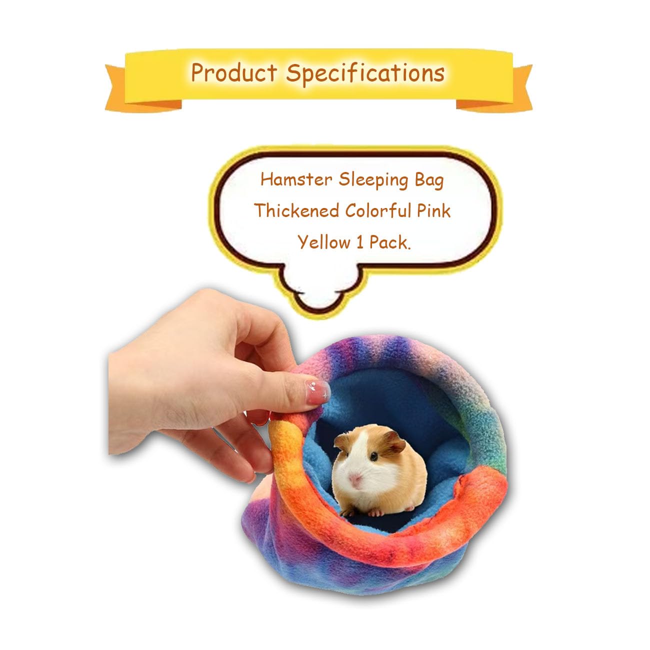 Zbjbinch Soft Fleece Rabbit Snuggle Sack, Guinea Pig Hideout, Small Animal House Ferret Cozy Cave Hamster Sleeping Bag For Small