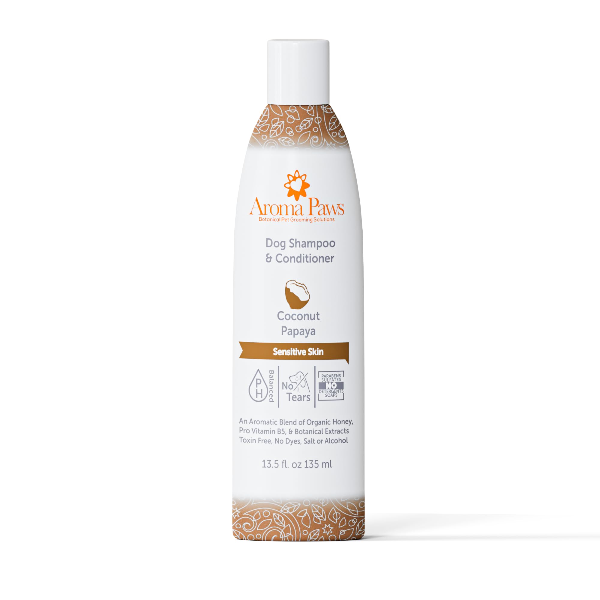 Aroma Paws Dog Shampoo And Conditioner - Aromatic Tearless Shampoo For Cleansing, Grooming, And Conditioning Sensitive Skin - Mo