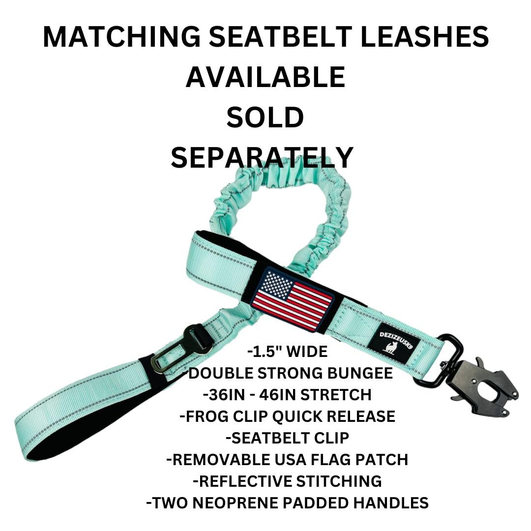 Tactical Dog Collar With Handle - 2 Inch Wide Dog Collars For Large Dogs Reflective Heavy Duty Dog Collar Metal Buckle Name Plat