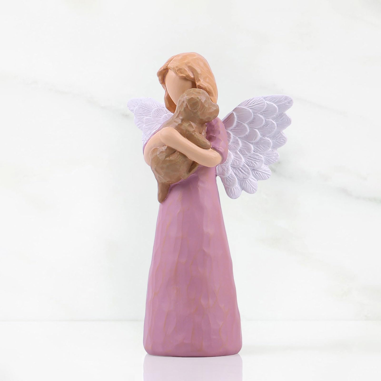Dog Memorial Gifts For Loss Of Dog - Sympathy Keepsake, Pet Remembrance For Loss, Rainbow Bridge Figurines, Bereavement Angel St