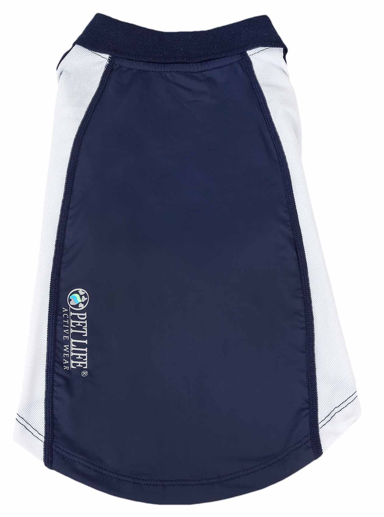 Pet Life ® Active 'Barko Pawlo' Stretchy Fitness And Yoga Dog T-Shirt - Dog Polo Featuring 4-Way Relax-Stretch And Quick Dry Technology - Performance And Reflective Pet T-Shirt Dog Clothes Medium