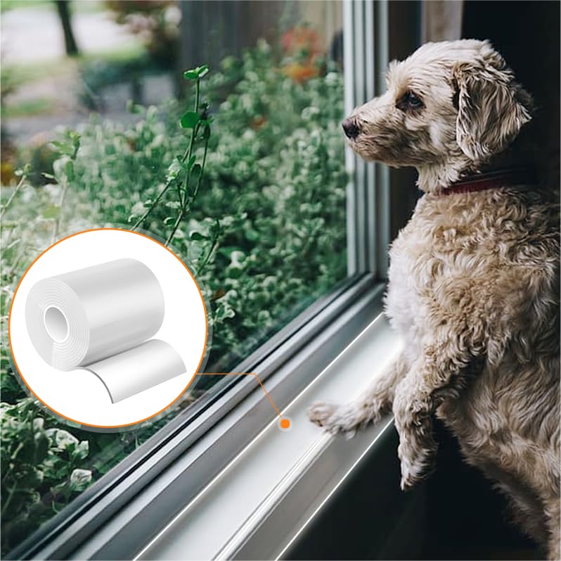Window Sill Protector (4Inch X 16.5Ft) Cuttable Window Sill Protector,Door Protector From Dog Scratching, Protection From Dog An