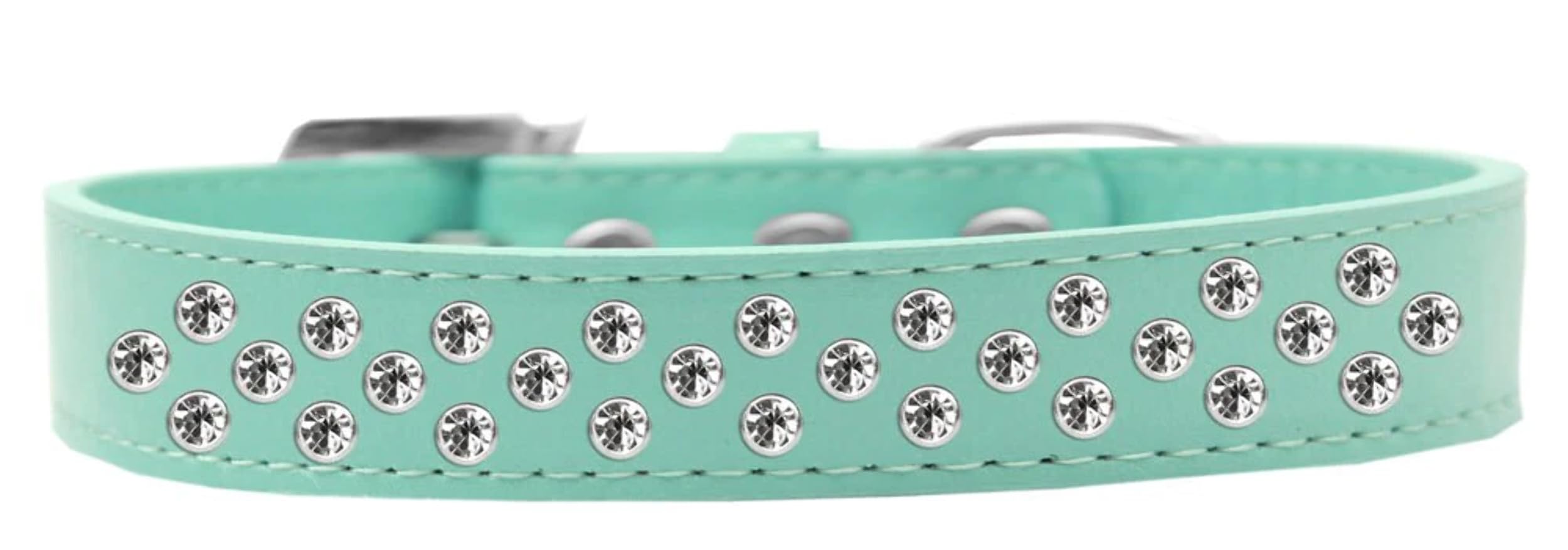Dog, Puppy & Pet Fashion Collar, Clear Crystal Sprinkles Light Pink 18