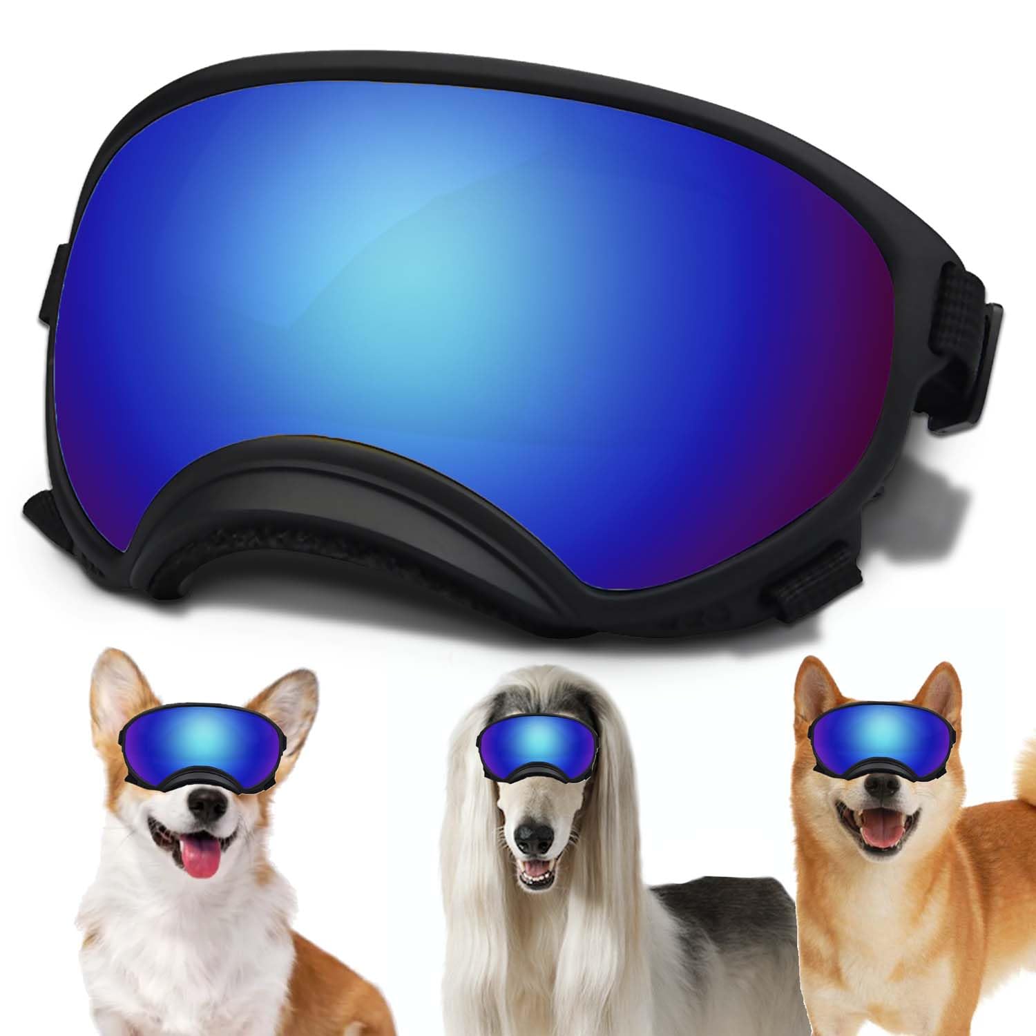 Small Dog Sunglasses With Adjustable Strap Uv Protection, Winproof Dog Puppy Sunglasses, Suitable For Small Dog Pet Glasses, Dog