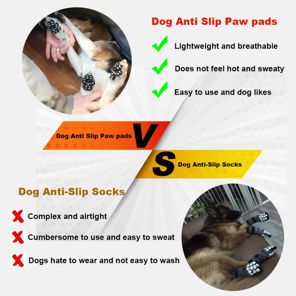 Valfrid Dog Paw Protector Anti-Slip Grips To Keeps Dogs From Slipping On Hardwood Floors,Disposable Self Adhesive Resistant Dog