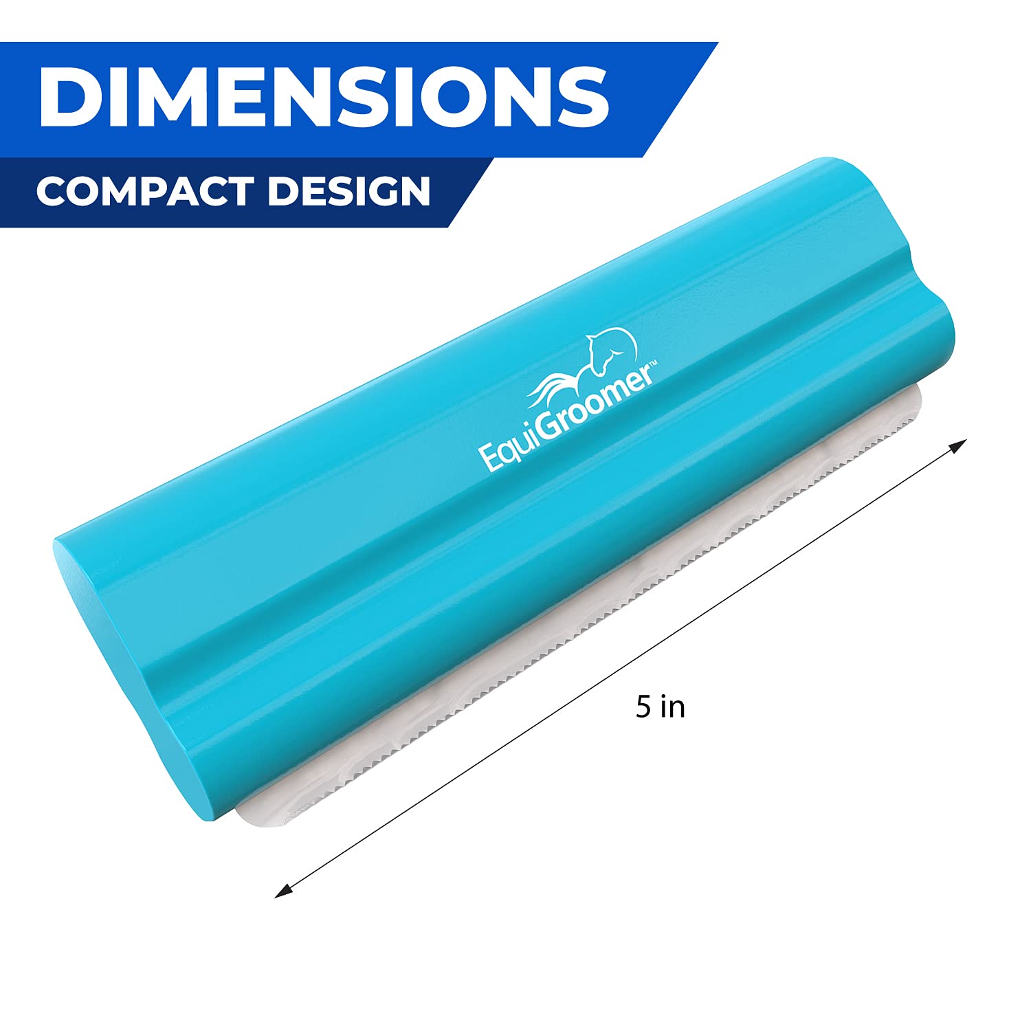 EasyGroomer Deshedding Brush for Dogs Cats | Turquoise | Undercoat Tool for Large and Small Pets | Comb Removes Loose Dirt, Hair