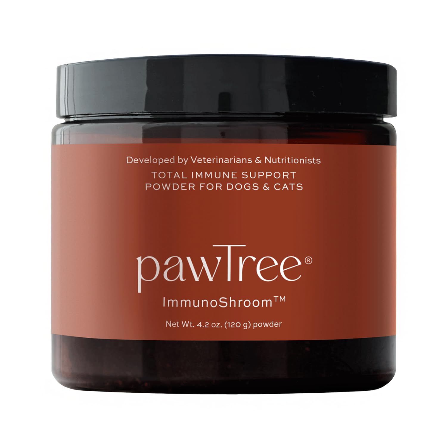 pawTree ImmunoShroom Immune System Support Supplement for Dogs & Cats - 5 Medicinal Mushrooms, Colostrum, Turmeric & Antioxidant