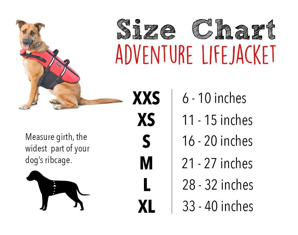 ZippyPaws Adventure Dog Lifejacket - Red, X-Small, for Swimming & Swim Training, Model ZP497