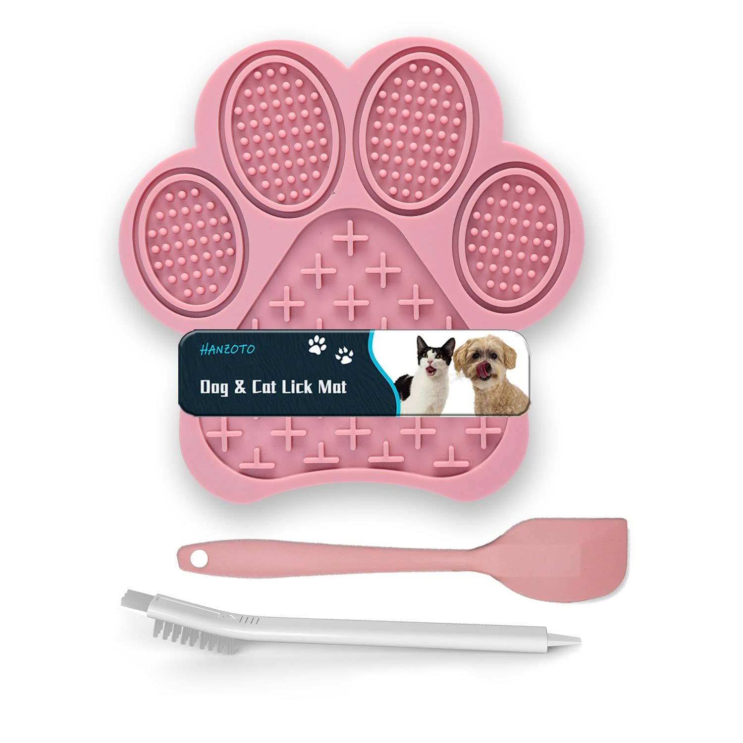 Lick Mat For Dogs And Cats, Premium Lick Pad With Suction Cups,Dog Slow Feeder Dowl Mat For Bathing Grooming Nailing Trimming, F