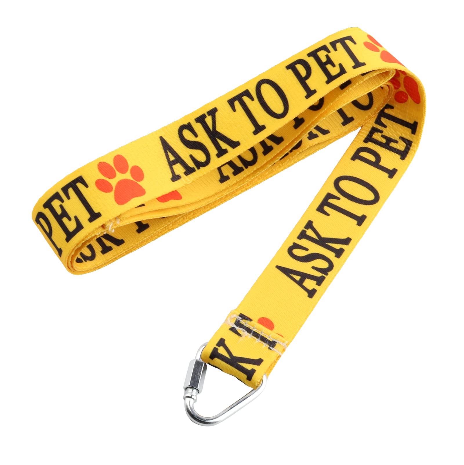 Jxgzso Ask Before Petting/Ask To Pet Nervous Yellow Dog Lead Shy Rescue Dog Gift Nervous Shy Dog Gift (Ask To Pet Leashes)