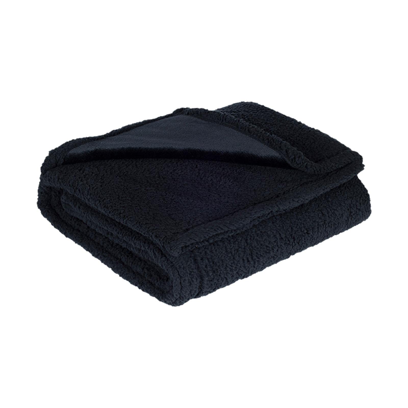 UJEAVETTE Dog Blanket Waterproof Flannel Puppy Blanket for Bed Water Resistant Coating Black S