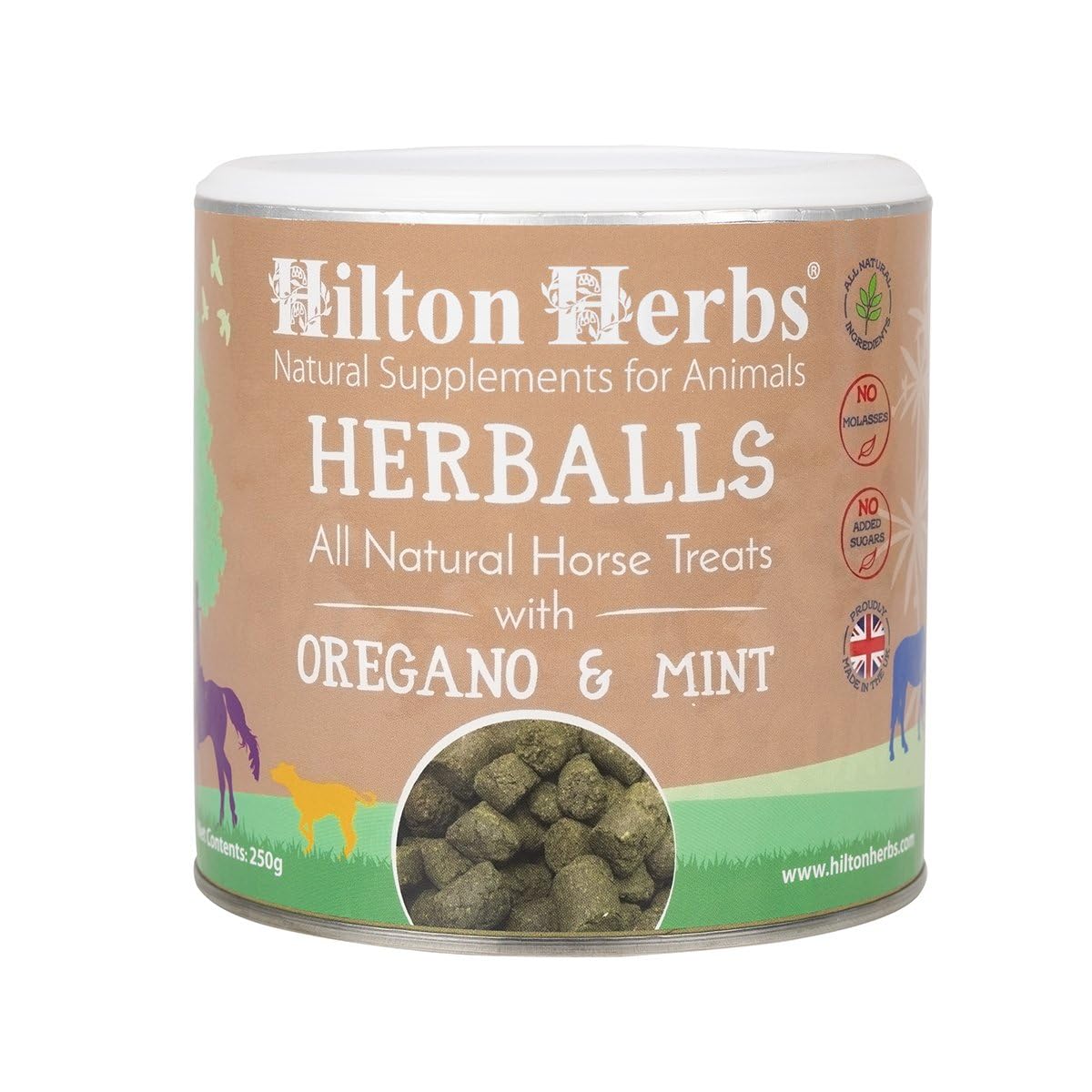 Hilton Herbs Herballs All Natural Horse Treat with Oregano and Mint .055 lb Tube