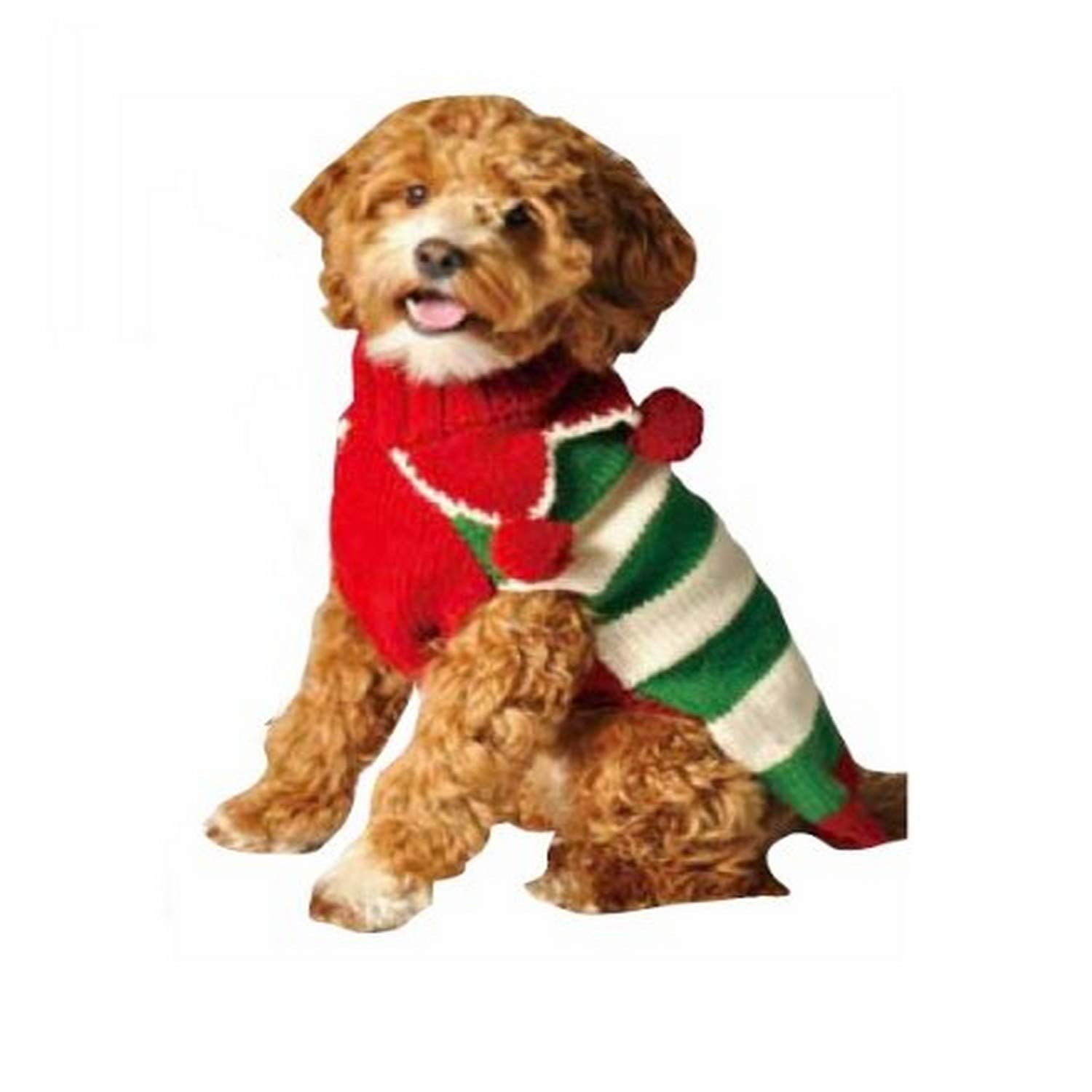 Chilly Dog Christmas Elf Dog Sweater, Xx-Small