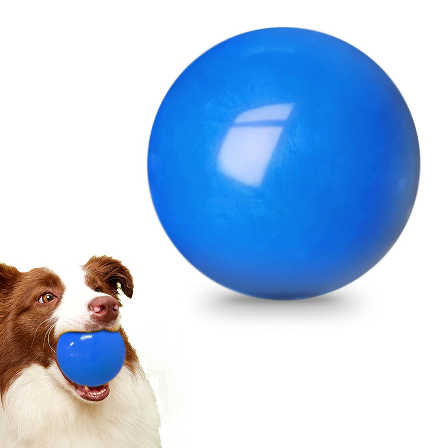 Dlder Indestructible Dog Balls, Solid Rubber Bouncy Balls For Dogs Aggressive Chewers,100% Safe & Non-Toxic, Floating Durable Dog Chew Ball For Medium&Large Dogs To Training, Play, Exercise And Fetch.