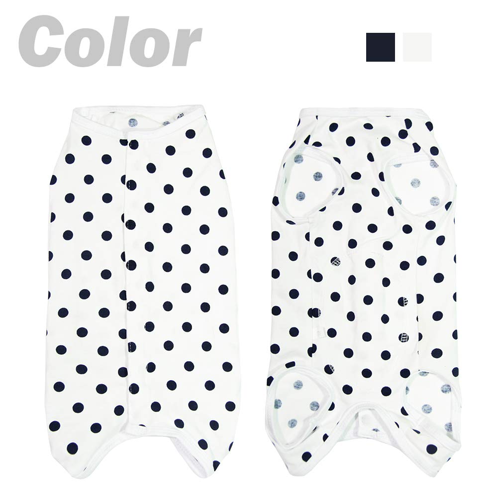 Dog’S Recovery Suit Post Surgery Shirt For Puppy, Wound Protective Clothes For Little Animals(White Spot-Xl)