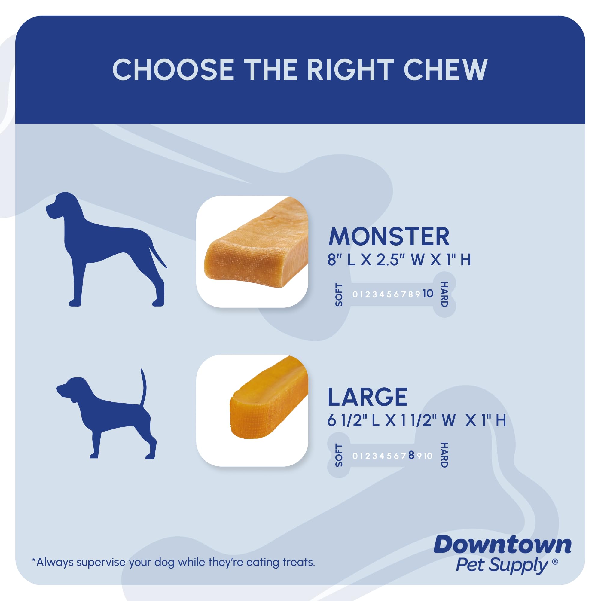 Downtown Pet Supply Yak Cheese Himalayan Dog Chews - Regular Yak Chews Rich in Nutrients for Small to Medium Dogs - Long Lasting