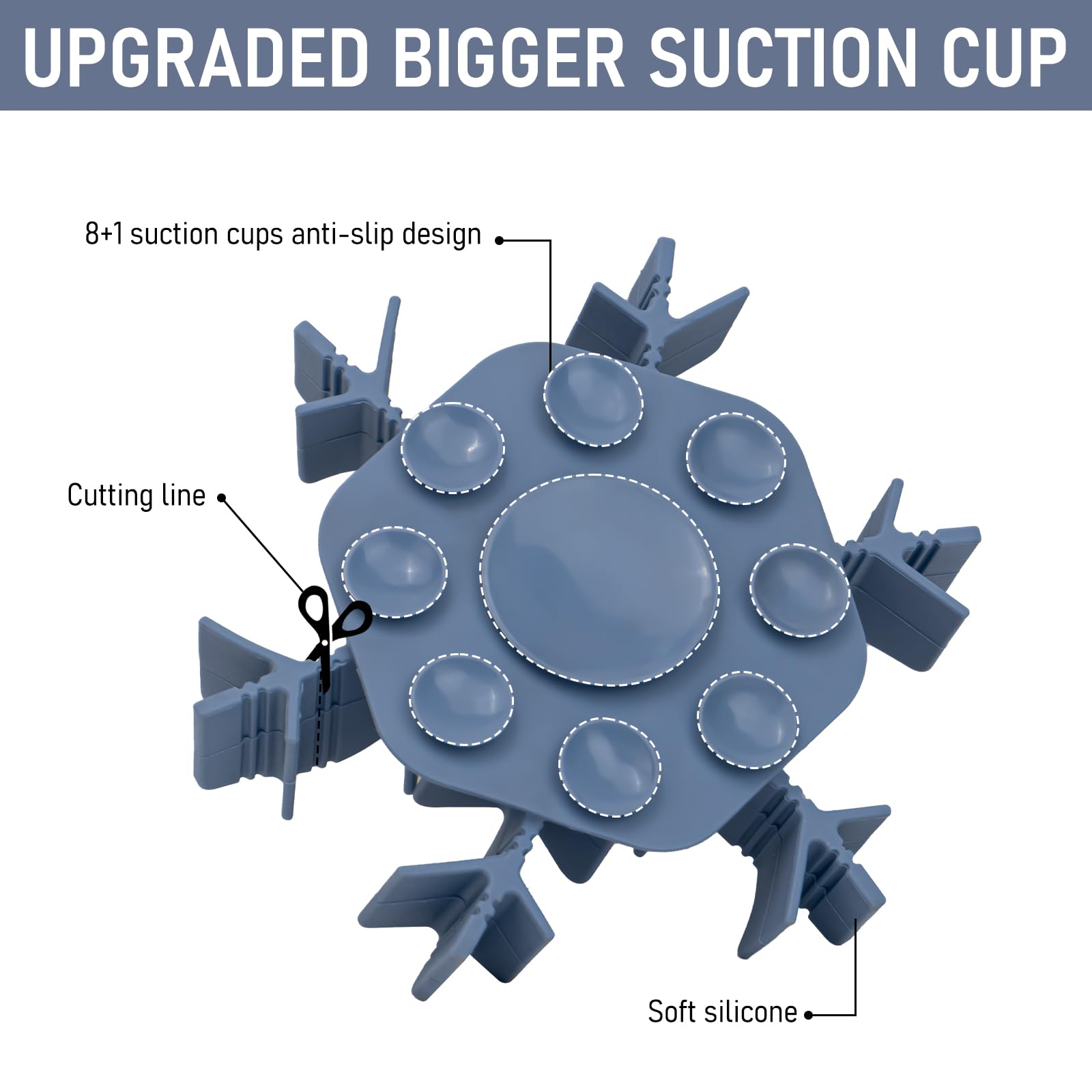 Slow Feeder Insert For Dog Bowl With Upgraded Large Suction Cups, Anti Slip Cuttable Anti-Chocking Snow Slow Feeding Healthy Eat