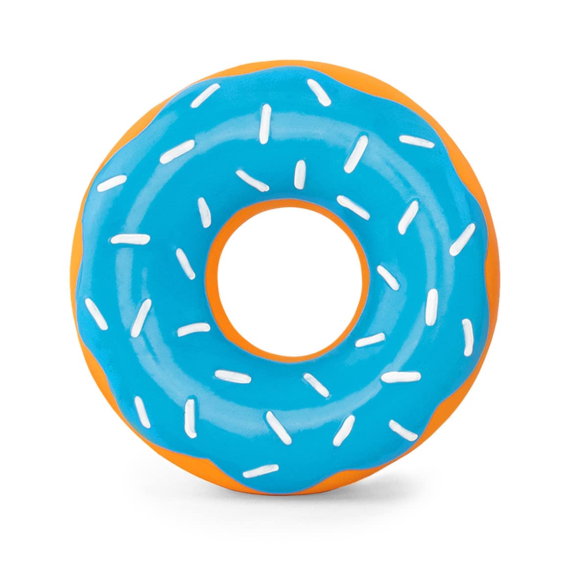 Zippypaws Latex Donutz, Durable Dog Toy For Interactive Play, No Stuffing - Blueberry