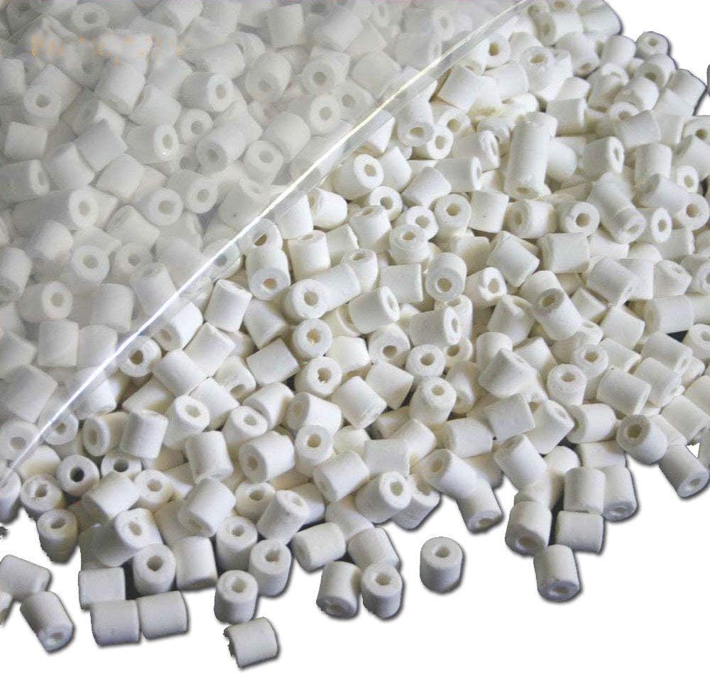 Aquacity Premier Bulk Bio Ceramic Rings Filter Media For Aquarium Koi Fish Pond Reef Filter (20 Lbs)