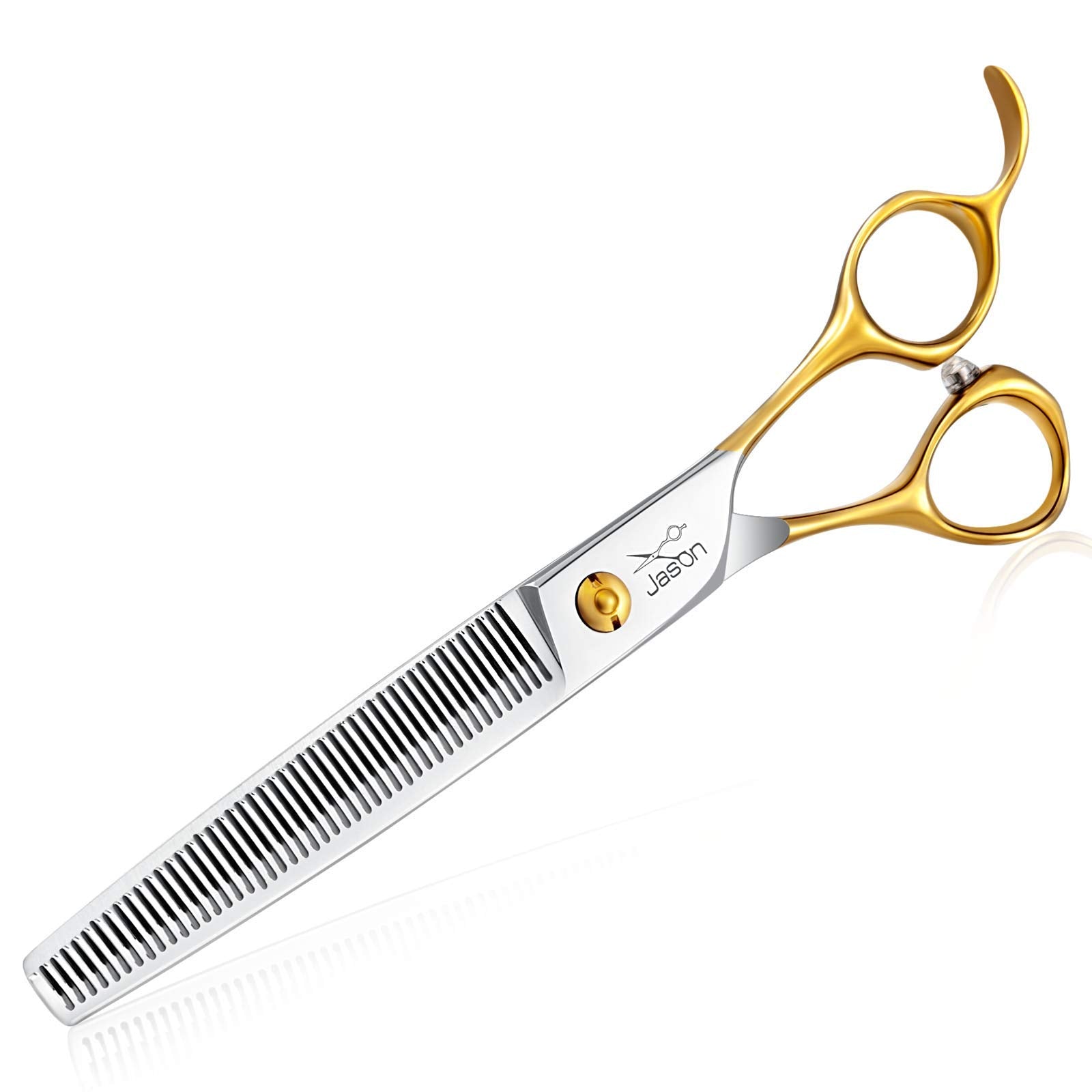Jason 7.5' Thinning Shears For Dogs 40-Teeth Dog Grooming Blending Shear Professional Pet Thinners Blender Scissors Trimming Kit For Groomers