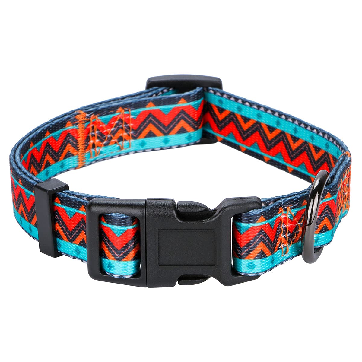 Rhea Rose Tribal Dog Collar Aztec Pattern Adjustable Collars Medium Geometric