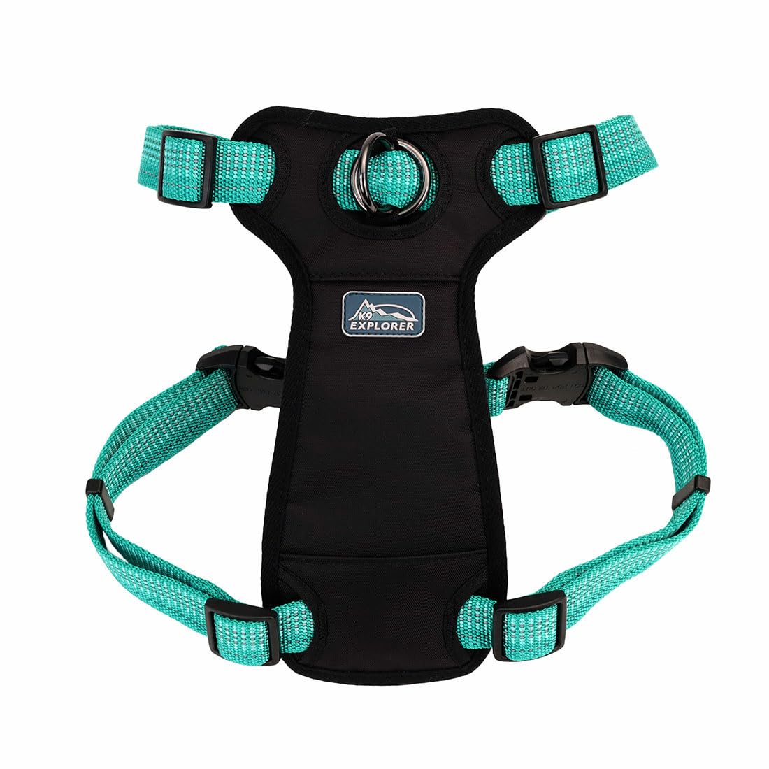 Coastal - K-9 Explorer - Brights Reflective Front-Connect Harness, Lake, 5/8'' X 12''-18''