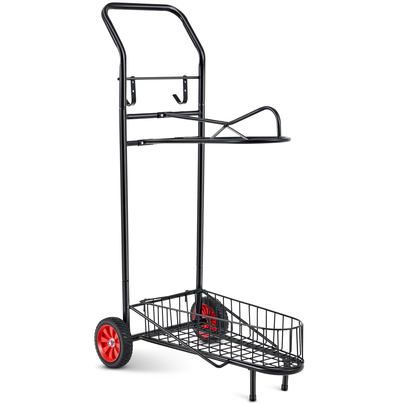 BBTO Rolling Saddle Rack Horse Tack Cart with Wheel Heavy Duty Horse Equipment Cart Dolly for Storage Moving Organize Transport 