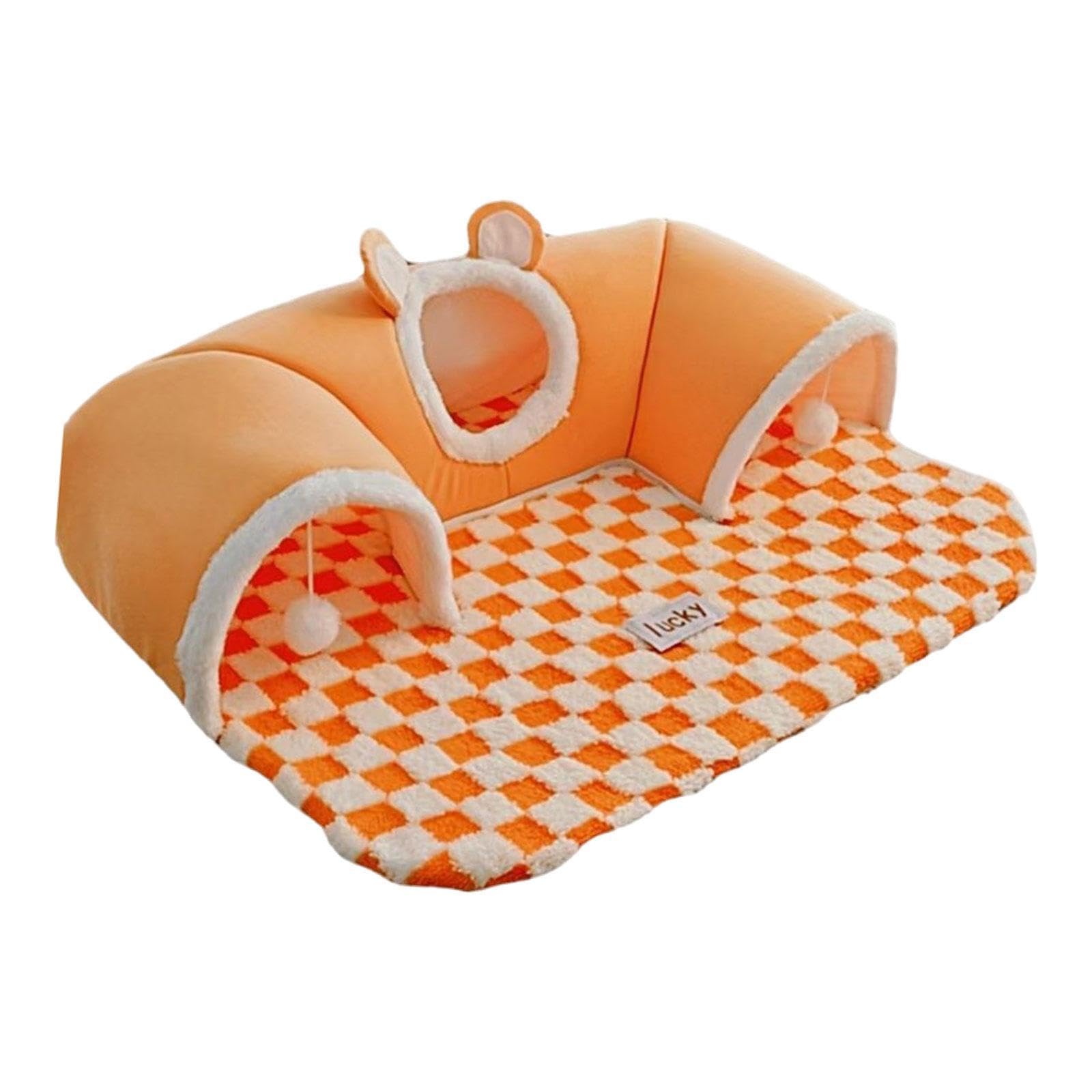 Zoomella Cat Tunnel Bed Exercise Portable Playing Hut For Indoor Cats Outdoor Hamster S|Toys|Pet Supplies