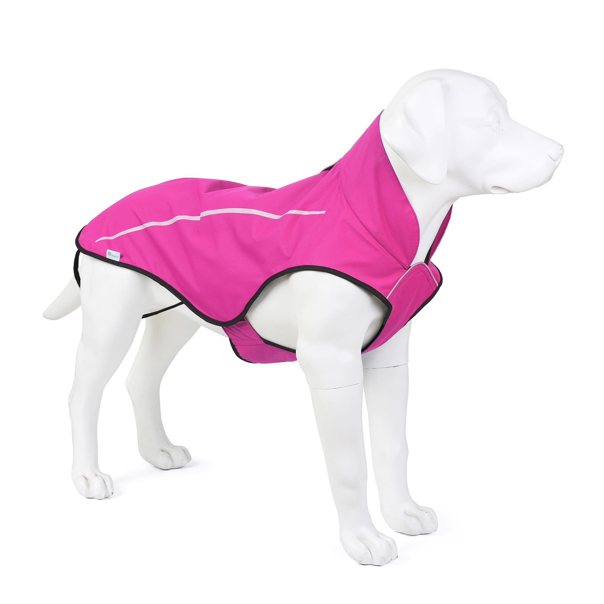 Mile High Life Dog Raincoat, Adjustable Waterproof Reflective Rain Jacket For Small Medium Large Dogs, Lightweight Breathable Pe